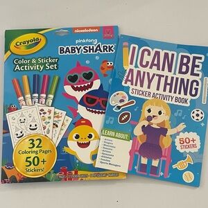 Crayola Baby Shark and I Can Be Anything Sticker Set